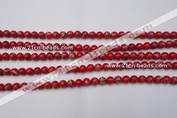 CDE2022 15.5 inches 4mm round dyed sea sediment jasper beads