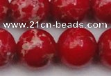 CDE2031 15.5 inches 22mm round dyed sea sediment jasper beads