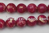 CDE2035 15.5 inches 8mm round dyed sea sediment jasper beads