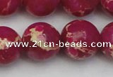 CDE2041 15.5 inches 20mm round dyed sea sediment jasper beads