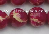 CDE2043 15.5 inches 24mm round dyed sea sediment jasper beads