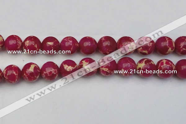 CDE2043 15.5 inches 24mm round dyed sea sediment jasper beads