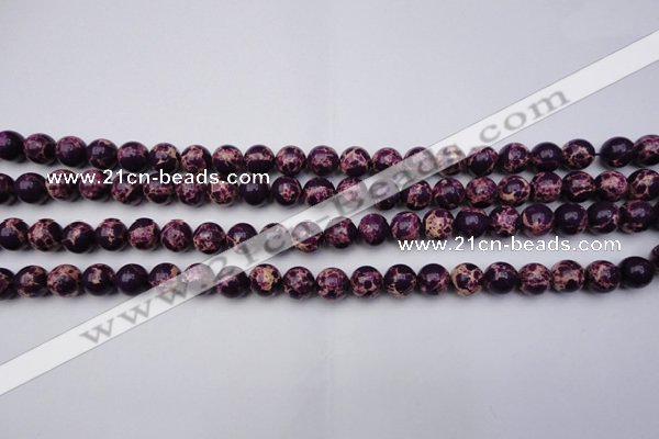 CDE2045 15.5 inches 6mm round dyed sea sediment jasper beads