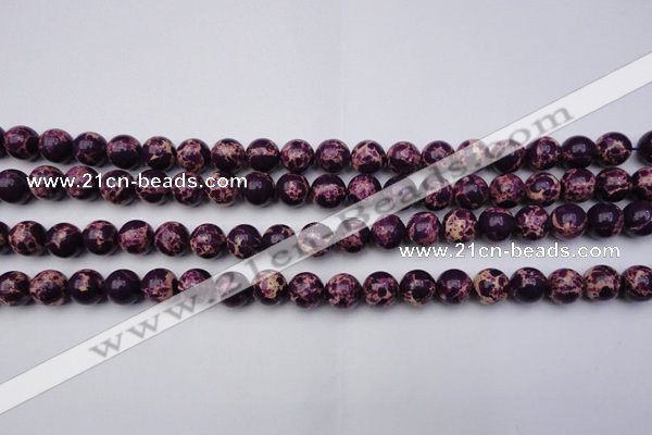 CDE2047 15.5 inches 10mm round dyed sea sediment jasper beads