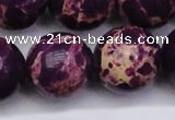 CDE2054 15.5 inches 24mm round dyed sea sediment jasper beads