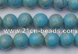 CDE2057 15.5 inches 8mm round dyed sea sediment jasper beads