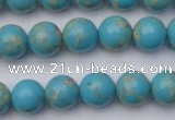 CDE2058 15.5 inches 10mm round dyed sea sediment jasper beads