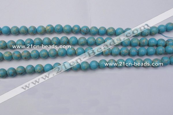 CDE2058 15.5 inches 10mm round dyed sea sediment jasper beads