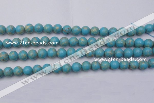 CDE2059 15.5 inches 12mm round dyed sea sediment jasper beads