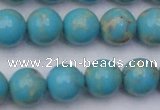 CDE2060 15.5 inches 14mm round dyed sea sediment jasper beads