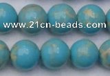 CDE2061 15.5 inches 16mm round dyed sea sediment jasper beads