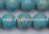 CDE2063 15.5 inches 20mm round dyed sea sediment jasper beads