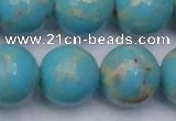 CDE2064 15.5 inches 22mm round dyed sea sediment jasper beads