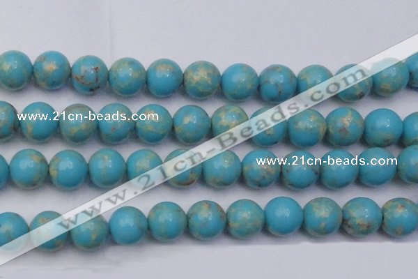 CDE2064 15.5 inches 22mm round dyed sea sediment jasper beads