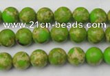 CDE2067 15.5 inches 6mm round dyed sea sediment jasper beads