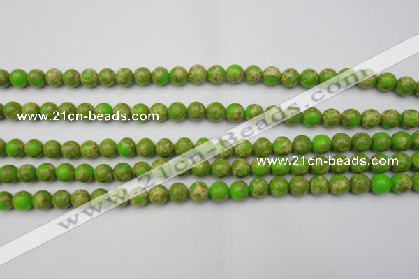 CDE2067 15.5 inches 6mm round dyed sea sediment jasper beads