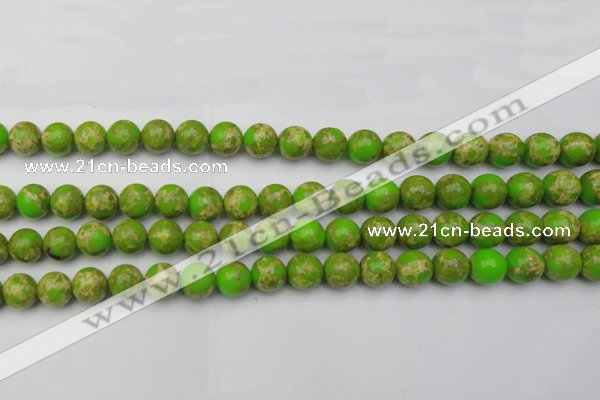 CDE2069 15.5 inches 10mm round dyed sea sediment jasper beads