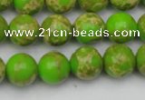 CDE2070 15.5 inches 12mm round dyed sea sediment jasper beads