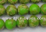 CDE2071 15.5 inches 14mm round dyed sea sediment jasper beads