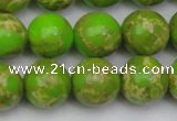 CDE2072 15.5 inches 16mm round dyed sea sediment jasper beads