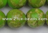 CDE2076 15.5 inches 24mm round dyed sea sediment jasper beads