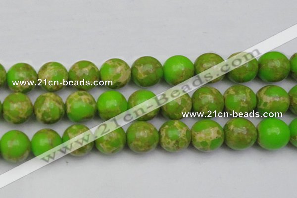 CDE2076 15.5 inches 24mm round dyed sea sediment jasper beads