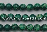 CDE2077 15.5 inches 4mm round dyed sea sediment jasper beads