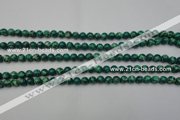 CDE2077 15.5 inches 4mm round dyed sea sediment jasper beads