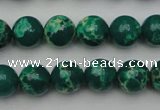 CDE2079 15.5 inches 8mm round dyed sea sediment jasper beads