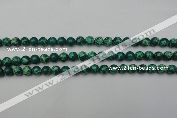 CDE2079 15.5 inches 8mm round dyed sea sediment jasper beads