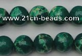 CDE2081 15.5 inches 12mm round dyed sea sediment jasper beads