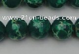 CDE2083 15.5 inches 16mm round dyed sea sediment jasper beads