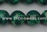 CDE2084 15.5 inches 18mm round dyed sea sediment jasper beads