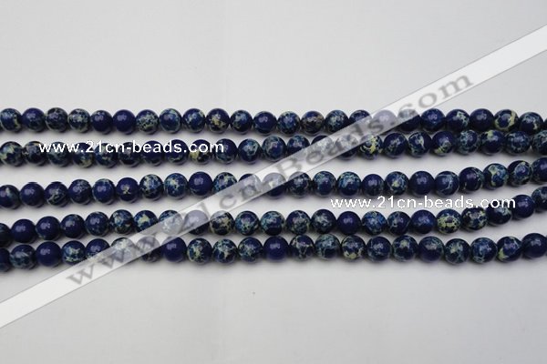 CDE2088 15.5 inches 4mm round dyed sea sediment jasper beads