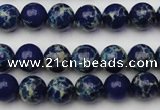 CDE2090 15.5 inches 8mm round dyed sea sediment jasper beads