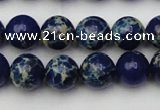 CDE2091 15.5 inches 10mm round dyed sea sediment jasper beads