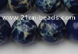 CDE2096 15.5 inches 20mm round dyed sea sediment jasper beads