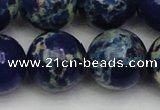 CDE2097 15.5 inches 22mm round dyed sea sediment jasper beads