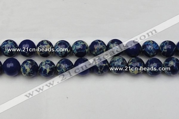 CDE2097 15.5 inches 22mm round dyed sea sediment jasper beads