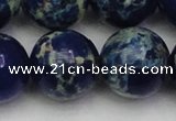 CDE2098 15.5 inches 24mm round dyed sea sediment jasper beads