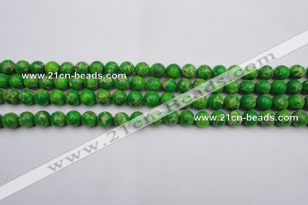 CDE2220 15.5 inches 4mm round dyed sea sediment jasper beads