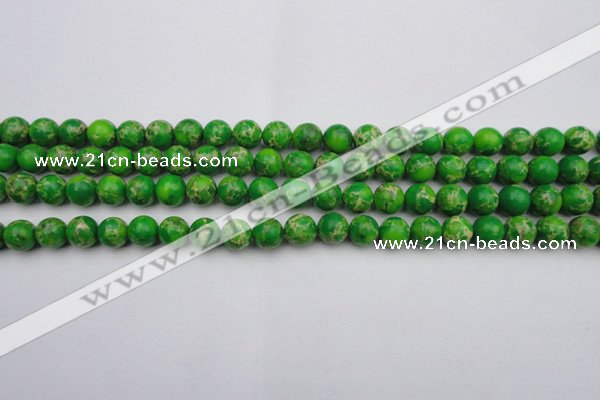 CDE2221 15.5 inches 6mm round dyed sea sediment jasper beads