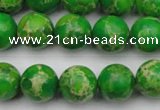 CDE2223 15.5 inches 10mm round dyed sea sediment jasper beads