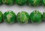 CDE2225 15.5 inches 14mm round dyed sea sediment jasper beads