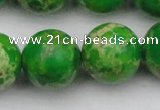 CDE2228 15.5 inches 20mm round dyed sea sediment jasper beads