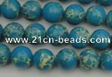 CDE2232 15.5 inches 6mm round dyed sea sediment jasper beads