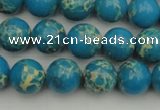 CDE2233 15.5 inches 8mm round dyed sea sediment jasper beads