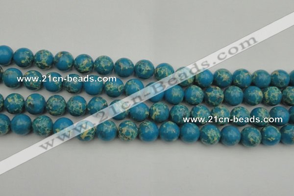 CDE2235 15.5 inches 12mm round dyed sea sediment jasper beads