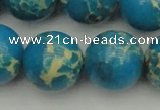 CDE2239 15.5 inches 20mm round dyed sea sediment jasper beads