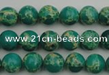 CDE2242 15.5 inches 4mm round dyed sea sediment jasper beads